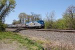 Amtrak 46 leads train 04T past MP116